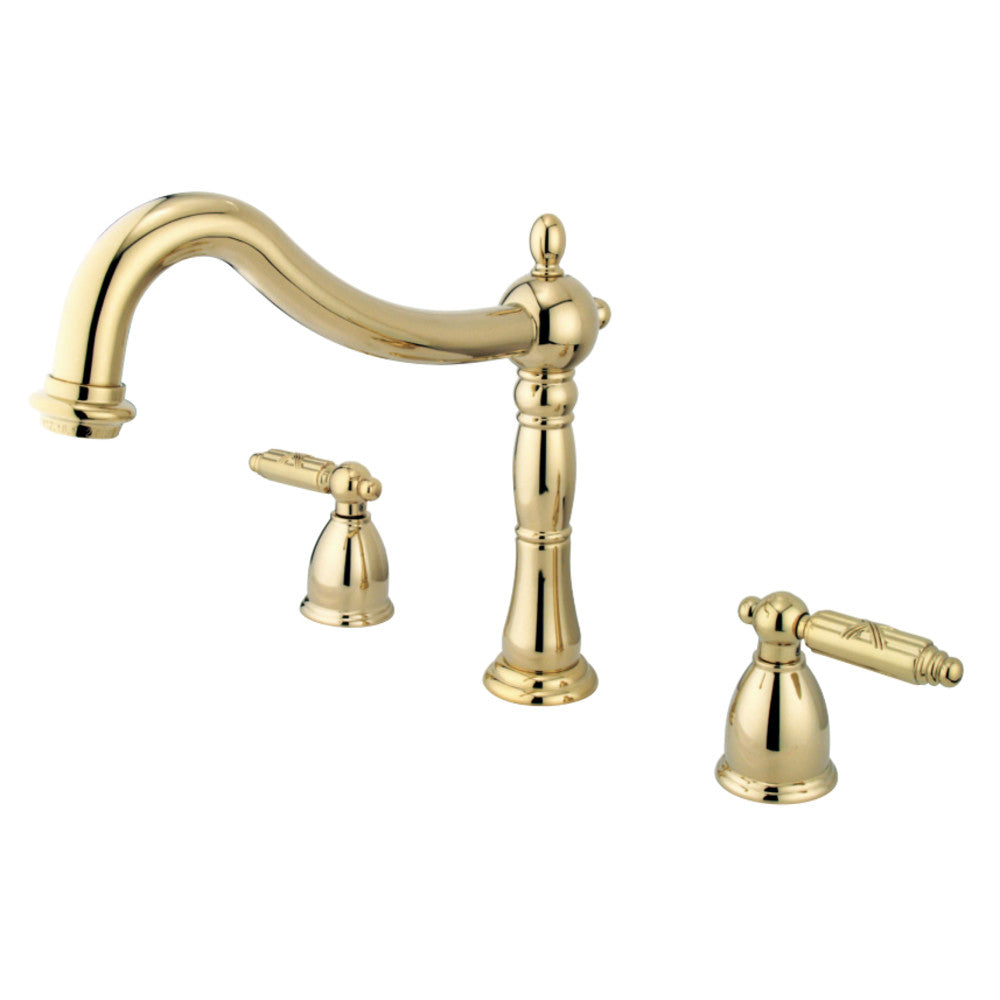 Kingston Brass KS1342GL Heritage Roman Tub Faucet, Polished Brass - BNGBath