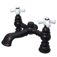 Thumbnail for Kingston Brass CC1136T5 Vintage 7-Inch Deck Mount Tub Faucet, Oil Rubbed Bronze - BNGBath