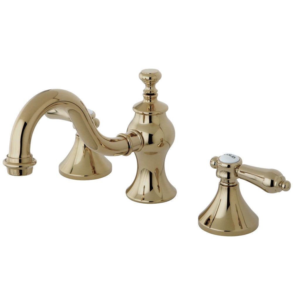 Kingston Brass KC7162BAL 8 in. Widespread Bathroom Faucet, Polished Brass - BNGBath