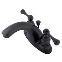 Thumbnail for Kingston Brass GKB7645BL 4 in. Centerset Bathroom Faucet, Oil Rubbed Bronze - BNGBath