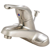 Thumbnail for Kingston Brass GKB518 Single-Handle 4 in. Centerset Bathroom Faucet, Brushed Nickel - BNGBath