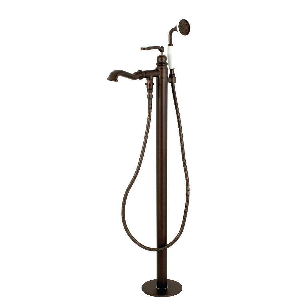Kingston Brass KS7015RL Royale Freestanding Tub Faucet with Hand Shower, Oil Rubbed Bronze - BNGBath