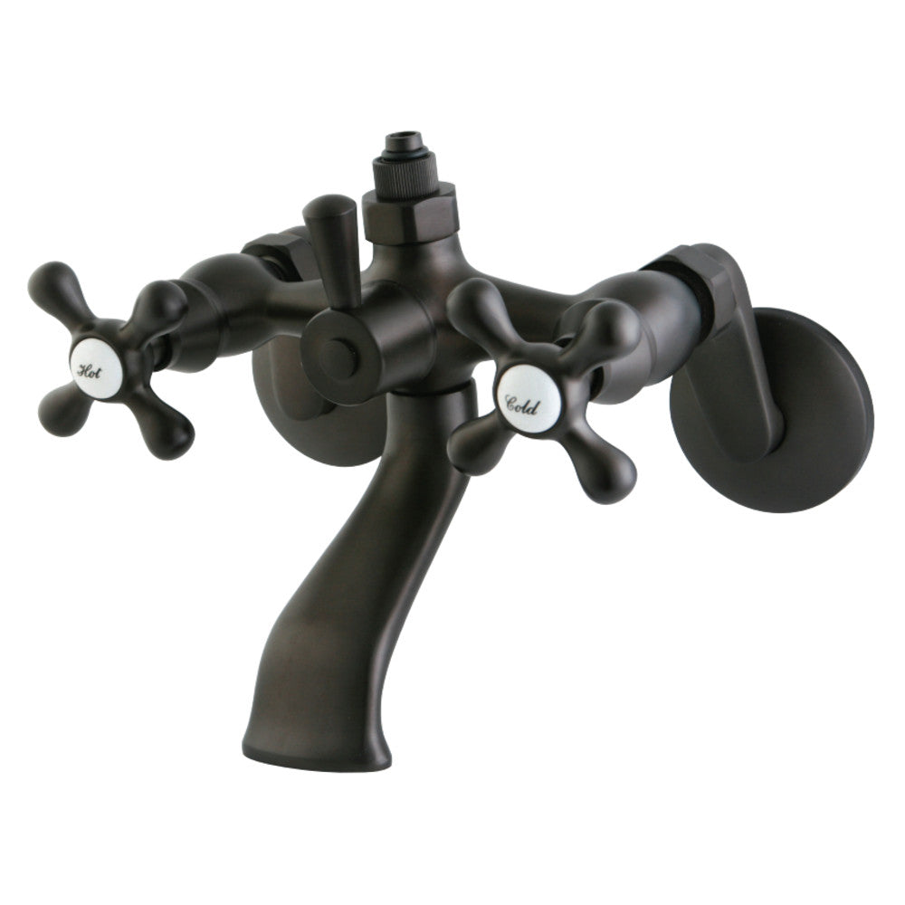 Kingston Brass CC2665 Vintage Wall Mount Tub Faucet with Riser Adaptor, Oil Rubbed Bronze - BNGBath