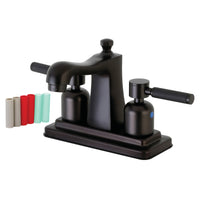 Thumbnail for Kingston Brass FB4645DKL 4 in. Centerset Bathroom Faucet, Oil Rubbed Bronze - BNGBath