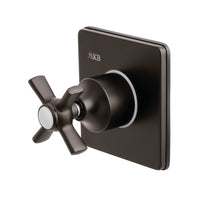 Thumbnail for Kingston Brass KS3045ZX 3-Way Diverter Valve with Trim Kit, Oil Rubbed Bronze - BNGBath