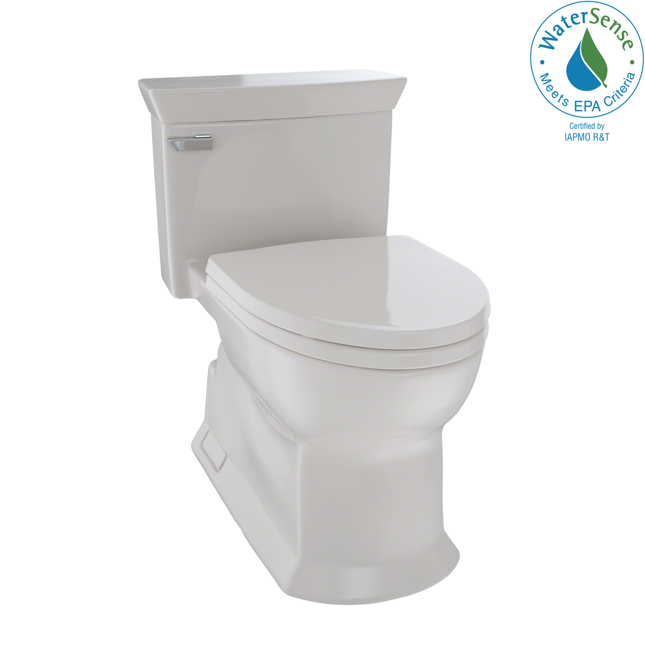TOTO Eco Soir√©e One Piece Elongated 1.28 GPF Universal Height Skirted Toilet with CeFiONtect,  - MS964214CEFG#12 - BNGBath