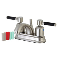 Thumbnail for Kingston Brass FB2608DKL 4 in. Centerset Bathroom Faucet, Brushed Nickel - BNGBath