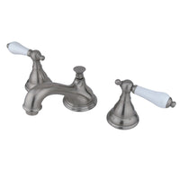 Thumbnail for Kingston Brass KS5568PL 8 in. Widespread Bathroom Faucet, Brushed Nickel - BNGBath