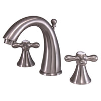 Thumbnail for Kingston Brass KS2978AX 8 in. Widespread Bathroom Faucet, Brushed Nickel - BNGBath