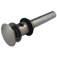 Thumbnail for Kingston Brass EV6008 Push Pop-Up Drain with Overflow Hole, 22 Gauge, Brushed Nickel - BNGBath