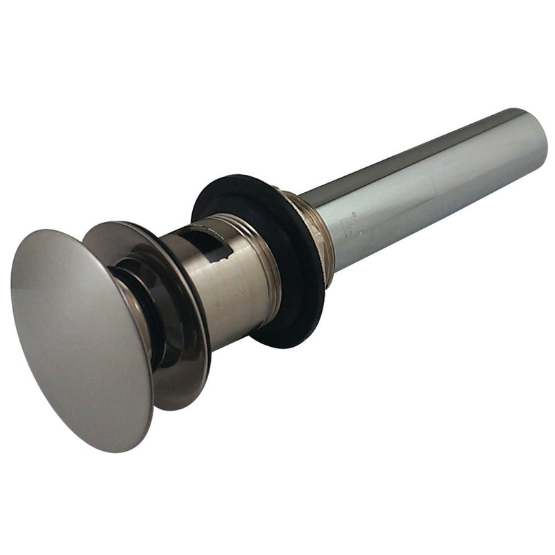 Kingston Brass EV6008 Push Pop-Up Drain with Overflow Hole, 22 Gauge, Brushed Nickel - BNGBath