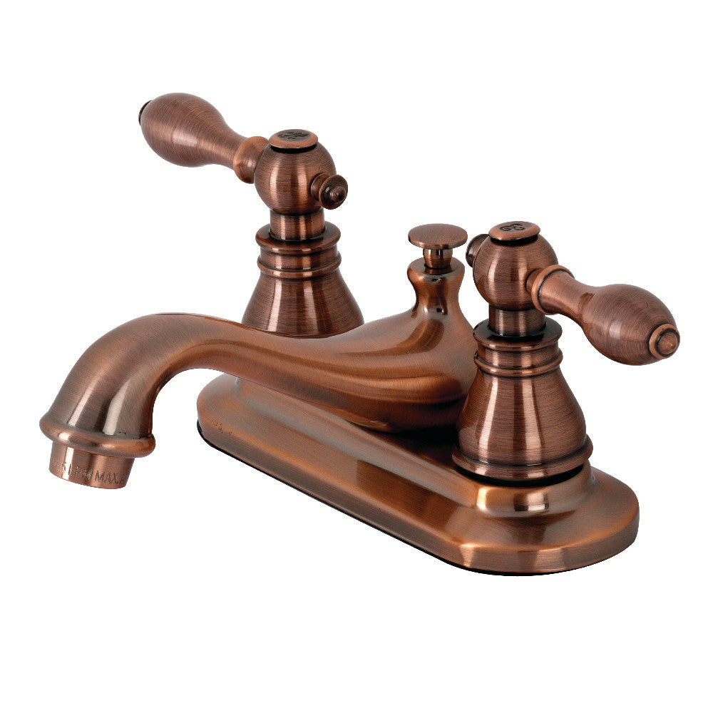 Kingston Brass KB606ACL American Classic 4" Centerset Bathroom Faucet, Antique Copper - BNGBath