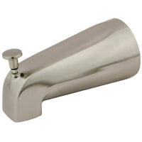 Thumbnail for Kingston Brass K189A8 5-1/4 Inch Zinc Tub Spout with Diverter, Brushed Nickel - BNGBath