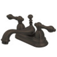 Thumbnail for Kingston Brass CC11L5 4 in. Centerset Bathroom Faucet, Oil Rubbed Bronze - BNGBath