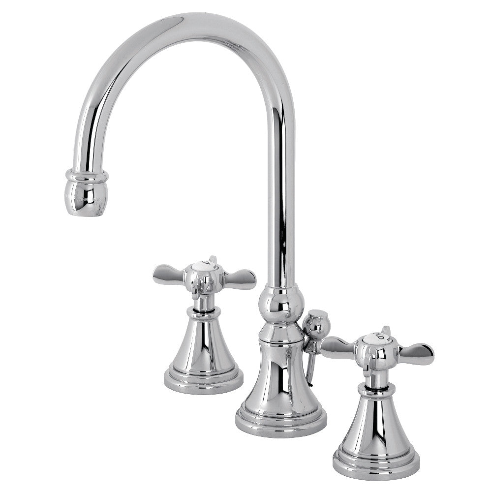 Kingston Brass KS2981BEX Essex Widespread Bathroom Faucet with Brass Pop-Up, Polished Chrome - BNGBath