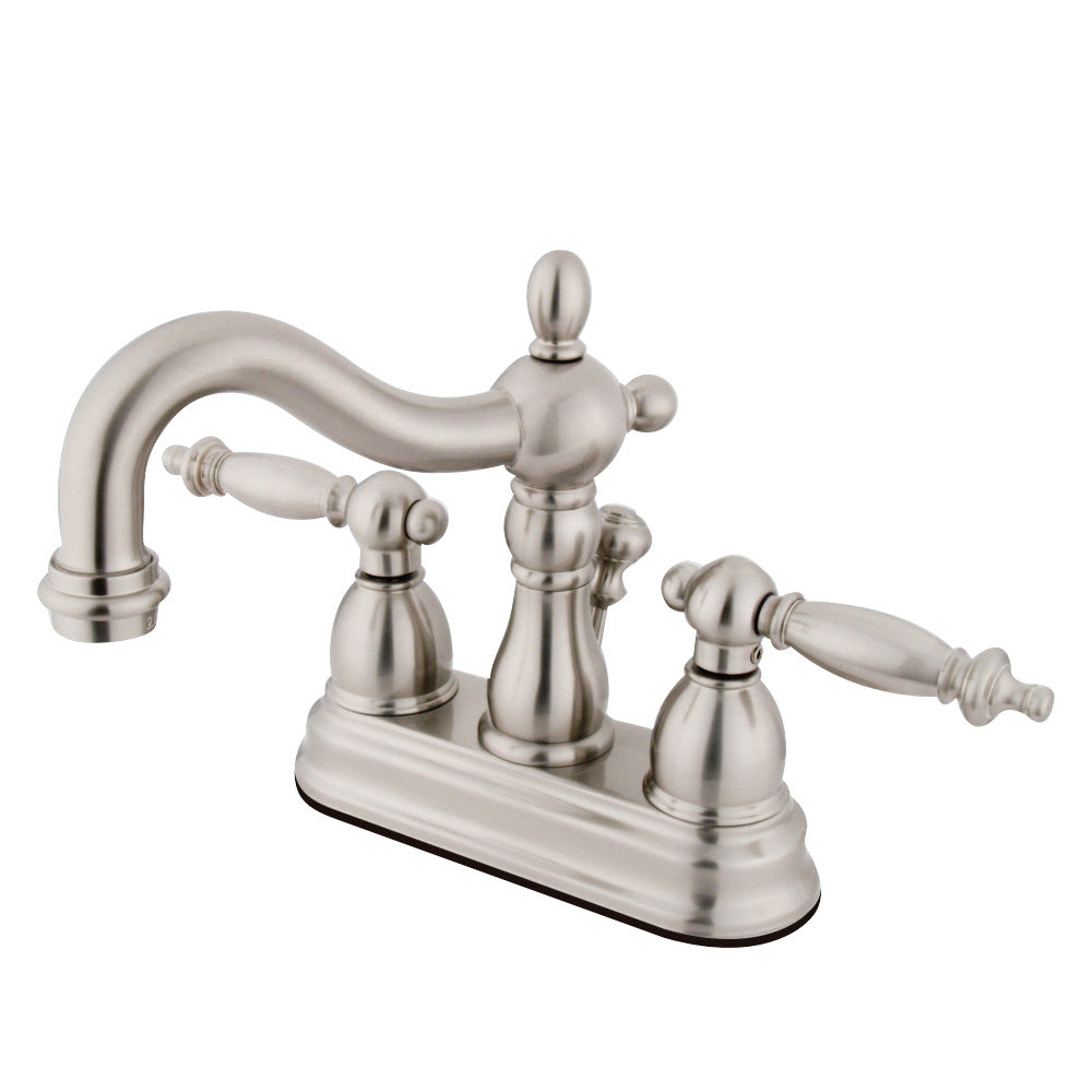 Kingston Brass KB1608TL 4 in. Centerset Bathroom Faucet, Brushed Nickel - BNGBath