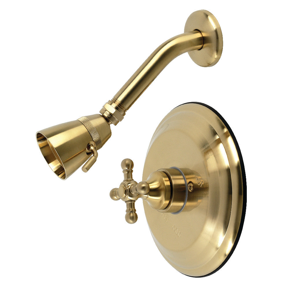 Kingston Brass KB2637BXSO Shower Only, Brushed Brass - BNGBath