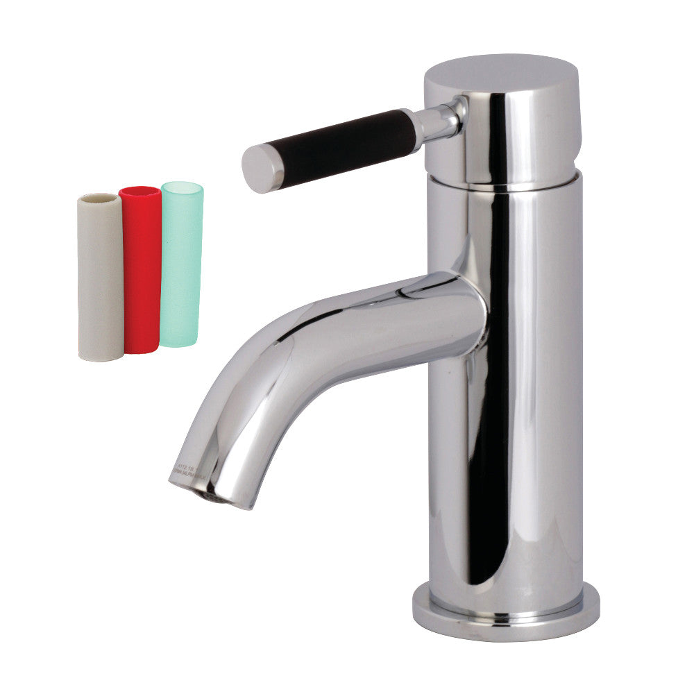 Fauceture LS8221DKL Kaiser Single-Handle Bathroom Faucet with Push Pop-Up, Polished Chrome - BNGBath