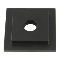 Thumbnail for Kingston Brass FLSQUARE0 Claremont Heavy Duty Square Solid Cast Brass Shower Flange, Matte Black - BNGBath