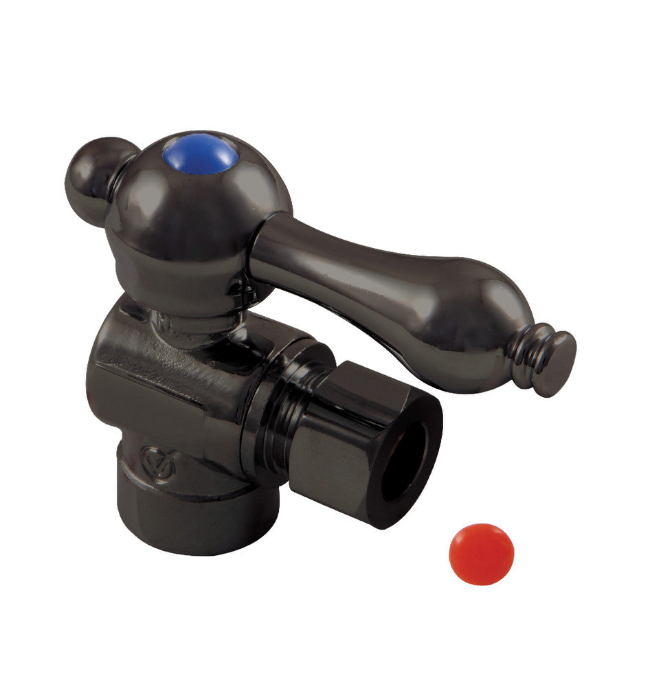 Kingston Brass CC43205 1/2" Sweat x 3/8" OD Comp Angle Stop Valve, Oil Rubbed Bronze - BNGBath