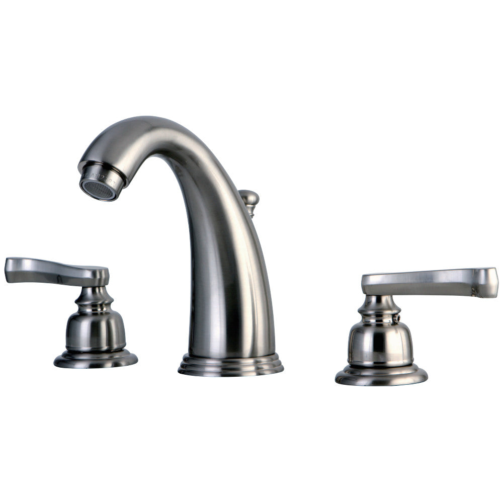 Kingston Brass KB988FL Widespread Bathroom Faucet, Brushed Nickel - BNGBath