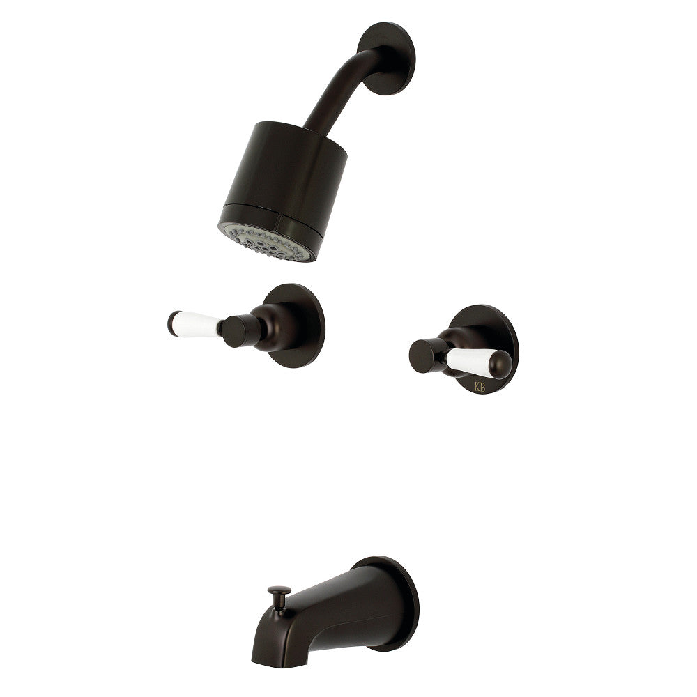 Kingston Brass KBX8145DPL Paris Two-Handle Tub and Shower Faucet, Oil Rubbed Bronze - BNGBath