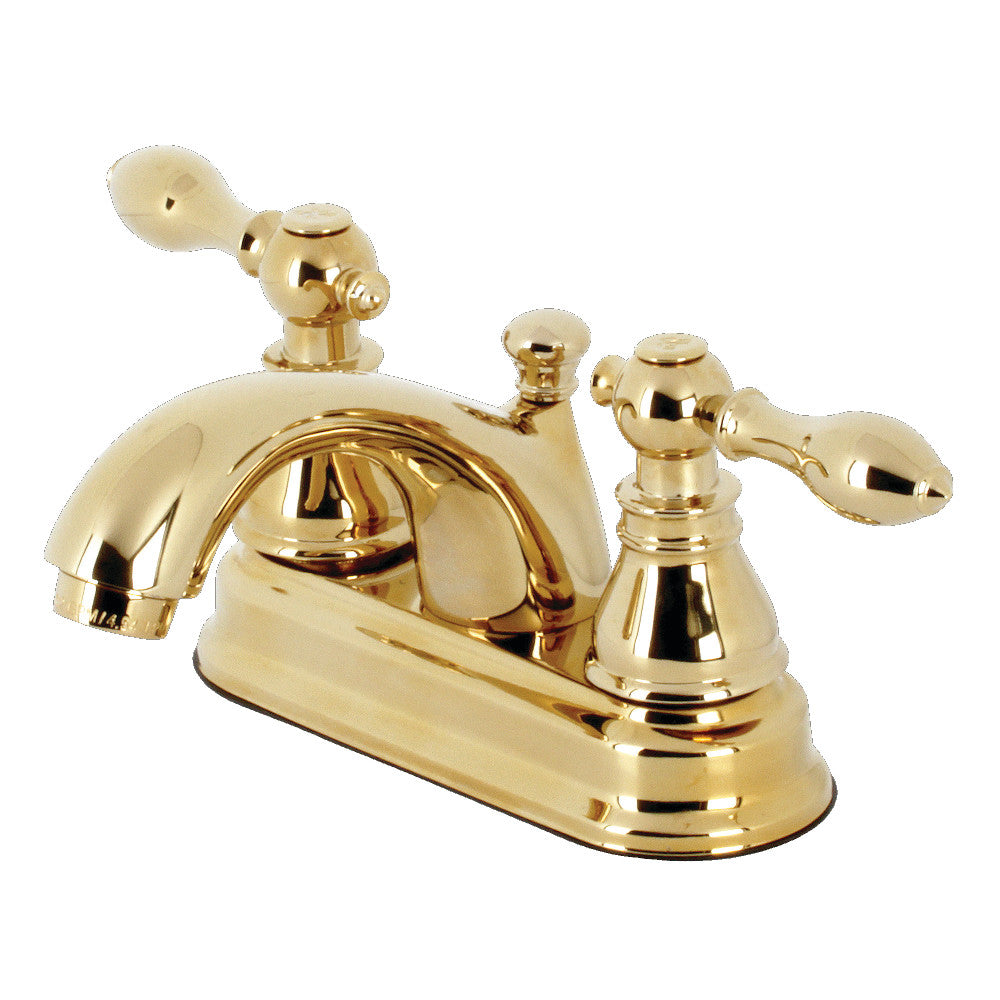 Kingston Brass KB2602ACL American Classic 4" Centerset Bathroom Faucet, Polished Brass - BNGBath