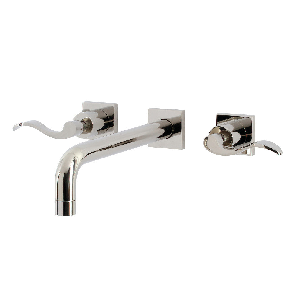 Kingston Brass KS6026DFL NuWave Wall Mount Tub Faucet, Polished Nickel - BNGBath