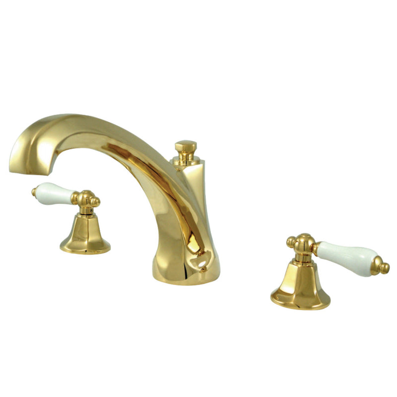 Kingston Brass KS4322PL Metropolitan Roman Tub Faucet, Polished Brass - BNGBath