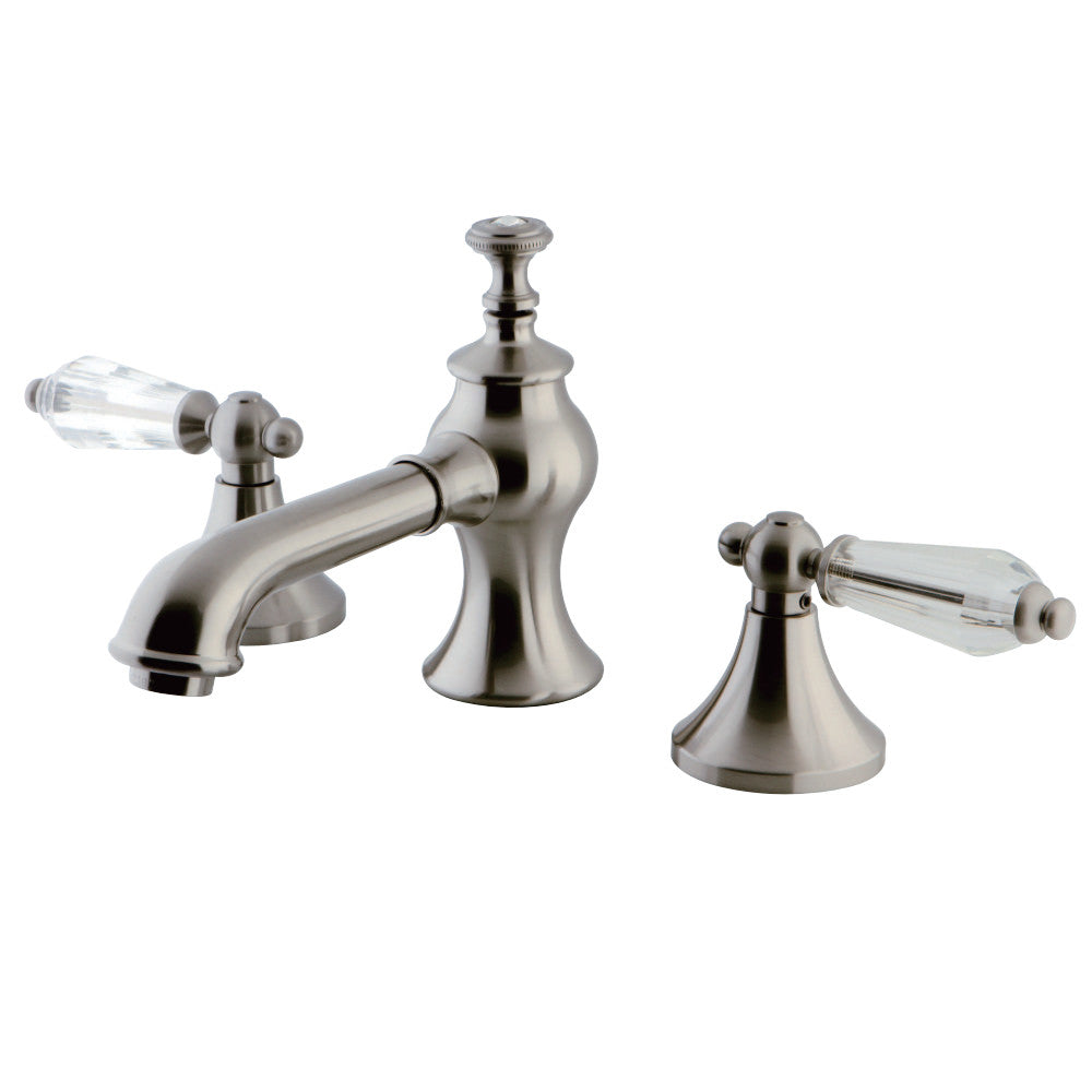 Kingston Brass KC7068WLL 8 in. Widespread Bathroom Faucet, Brushed Nickel - BNGBath