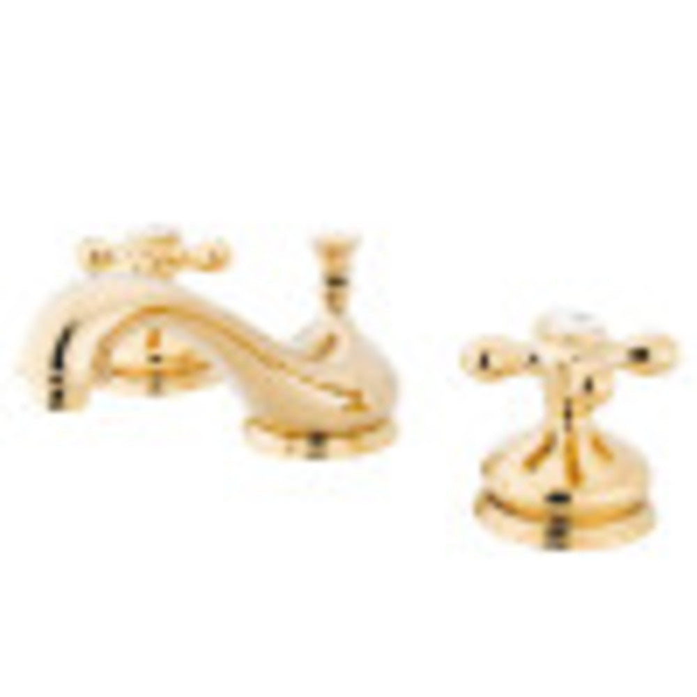 Kingston Brass KS1162AX 8 in. Widespread Bathroom Faucet, Polished Brass - BNGBath