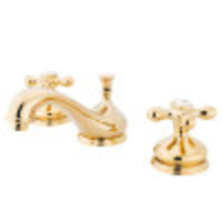 Thumbnail for Kingston Brass KS1162AX 8 in. Widespread Bathroom Faucet, Polished Brass - BNGBath