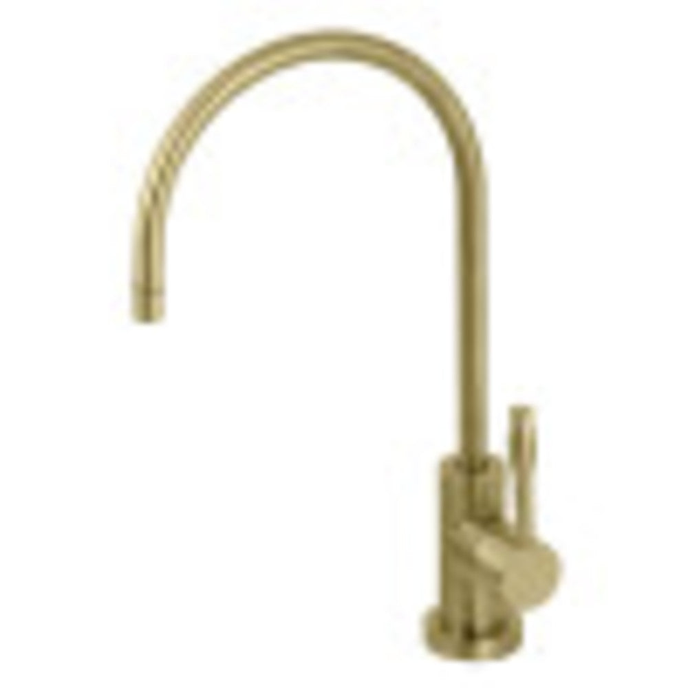 Kingston Brass KS8197NKL Nustudio Single-Handle Cold Water Filtration Faucet, Brushed Brass - BNGBath