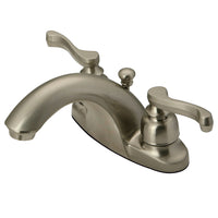 Thumbnail for Kingston Brass KB7648FL 4 in. Centerset Bathroom Faucet, Brushed Nickel - BNGBath