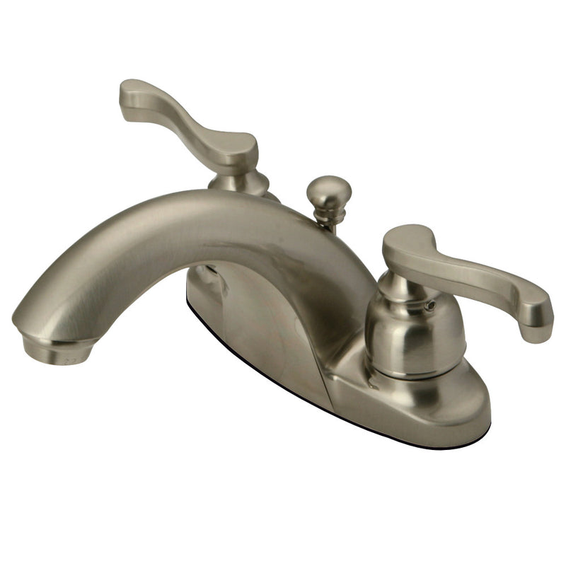 Kingston Brass KB7648FL 4 in. Centerset Bathroom Faucet, Brushed Nickel - BNGBath