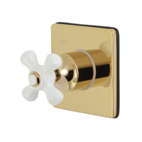 Thumbnail for Kingston Brass KS3042PX 3-Way Diverter Valve with Trim Kit, Polished Brass - BNGBath