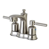 Thumbnail for Kingston Brass FB7618DL 4 in. Centerset Bathroom Faucet, Brushed Nickel - BNGBath