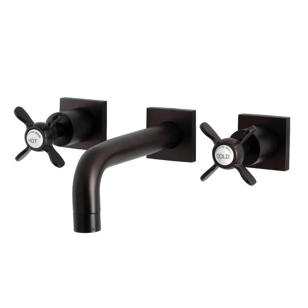 Kingston Brass KS6125BEX Essex Two-Handle Wall Mount Bathroom Faucet, Oil Rubbed Bronze - BNGBath