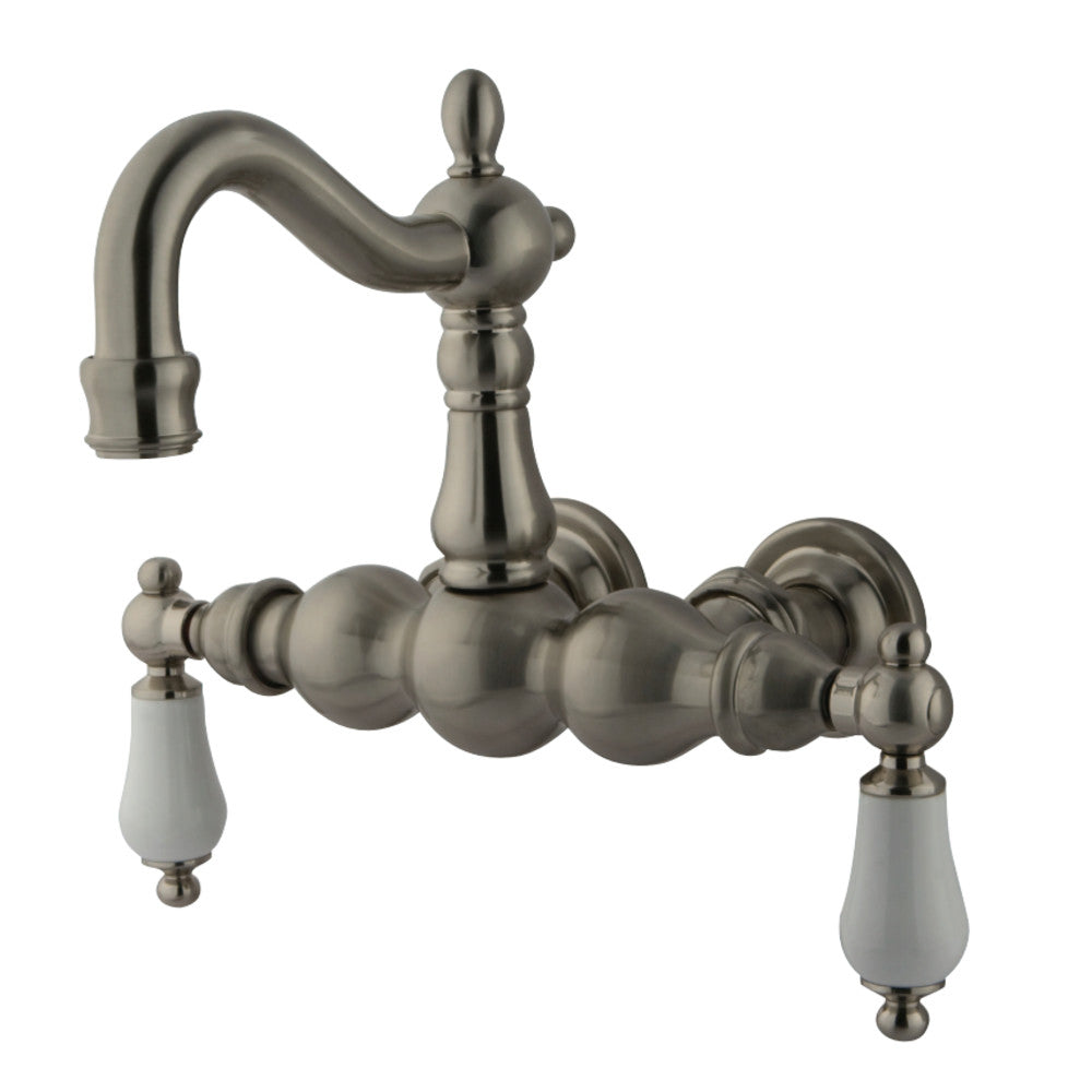 Kingston Brass CC1005T8 Vintage 3-3/8-Inch Wall Mount Tub Faucet, Brushed Nickel - BNGBath