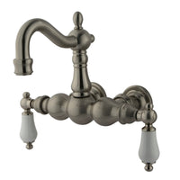Thumbnail for Kingston Brass CC1005T8 Vintage 3-3/8-Inch Wall Mount Tub Faucet, Brushed Nickel - BNGBath