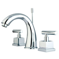 Thumbnail for Kingston Brass KS2961CQL 8 in. Widespread Bathroom Faucet, Polished Chrome - BNGBath