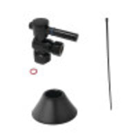 Thumbnail for Kingston Brass CC43100DLTKB30 Modern Plumbing Toilet Trim Kit, Matte Black - BNGBath