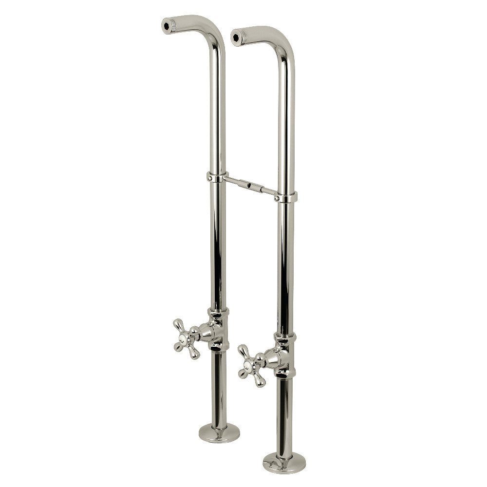 Kingston Brass CC266S6AX Freestanding Supply Line Package, Polished Nickel - BNGBath
