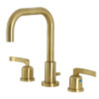 Thumbnail for Kingston Brass FSC8933EFL Centurion Widespread Bathroom Faucet with Brass Pop-Up, Brushed Brass - BNGBath