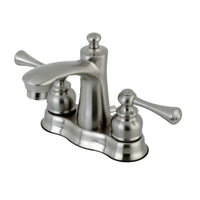 Thumbnail for Kingston Brass FB7618BL 4 in. Centerset Bathroom Faucet, Brushed Nickel - BNGBath