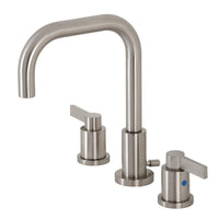 Thumbnail for Kingston Brass FSC8938NDL NuvoFusion Widespread Bathroom Faucet with Brass Pop-Up, Brushed Nickel - BNGBath