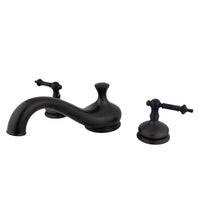 Thumbnail for Kingston Brass KS3335TL Tuscany Roman Tub Faucet, Oil Rubbed Bronze - BNGBath