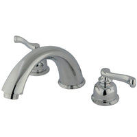 Thumbnail for Kingston Brass KB361FL Roman Tub Faucet, Polished Chrome - BNGBath