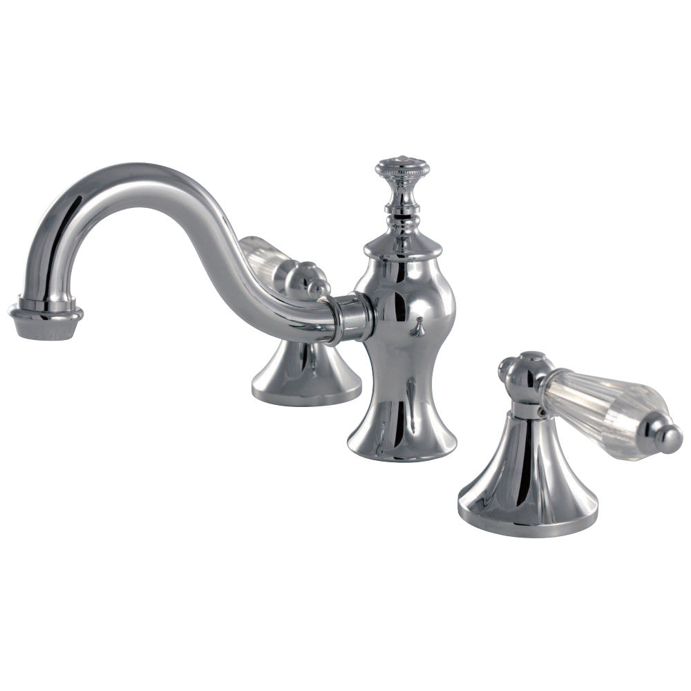 Kingston Brass KC7161WLL 8 in. Widespread Bathroom Faucet, Polished Chrome - BNGBath