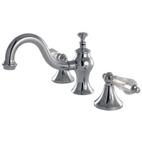 Thumbnail for Kingston Brass KC7161WLL 8 in. Widespread Bathroom Faucet, Polished Chrome - BNGBath